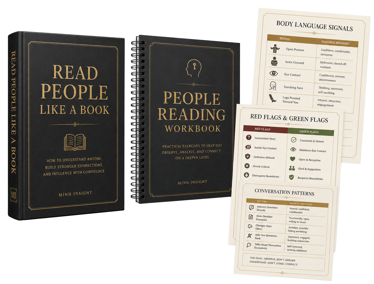 Read People Like a Book guide, workbook and cheat sheets bundle